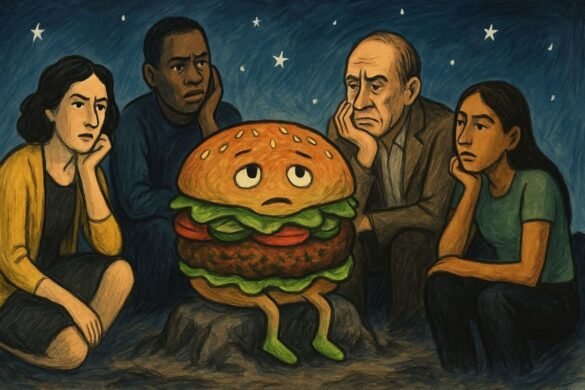 Beyond Burgerverse Exploring Existential Crisis of Plant-Based Patties