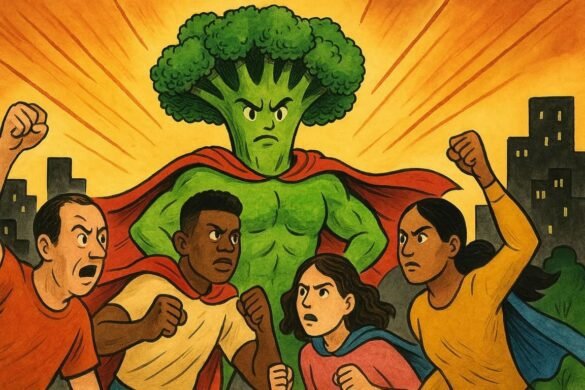 Broccoli Uprising Vegetables Became the New Superheroes