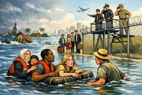 Drowning Nations Climate Refugees Shake Borders