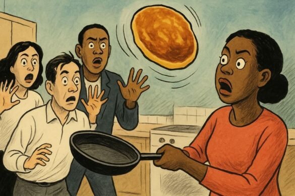 Pancake Not Flipping Breakfast Nightmare Defied Gravity