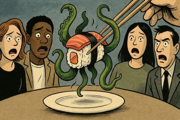 Sushi Stuck Fishy Encounter with the Unknown