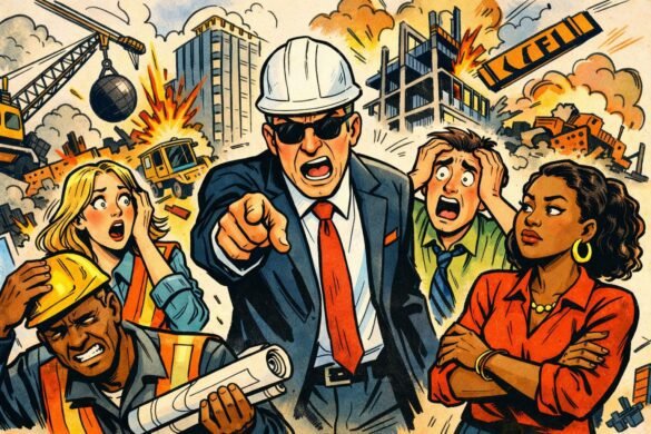 Construction Chaos Erupts Command Sites Ruthlessly