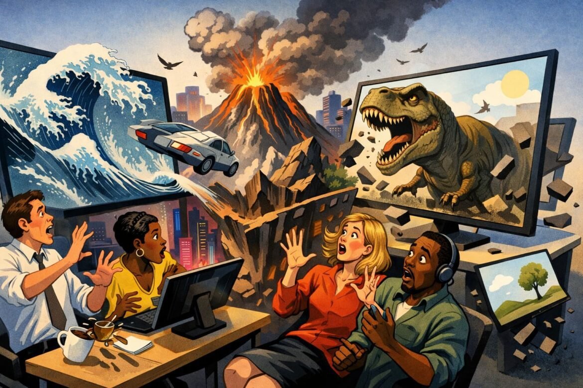 Screens Start Moving: Flat Worlds Die