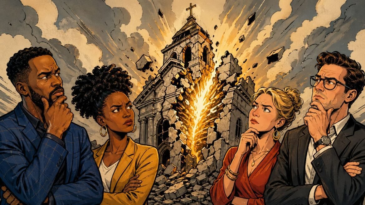 Holy Institutions Crack God Still Burns Through