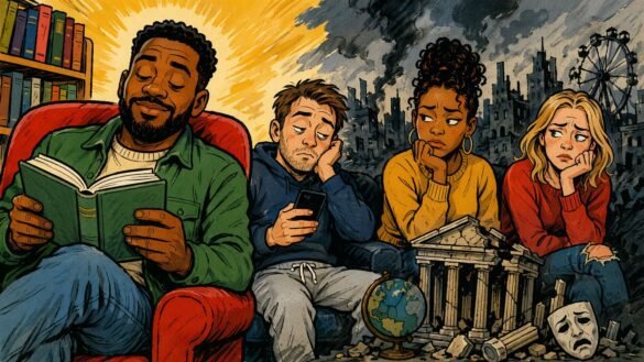 Men Stop Reading Culture Starts Crumbling