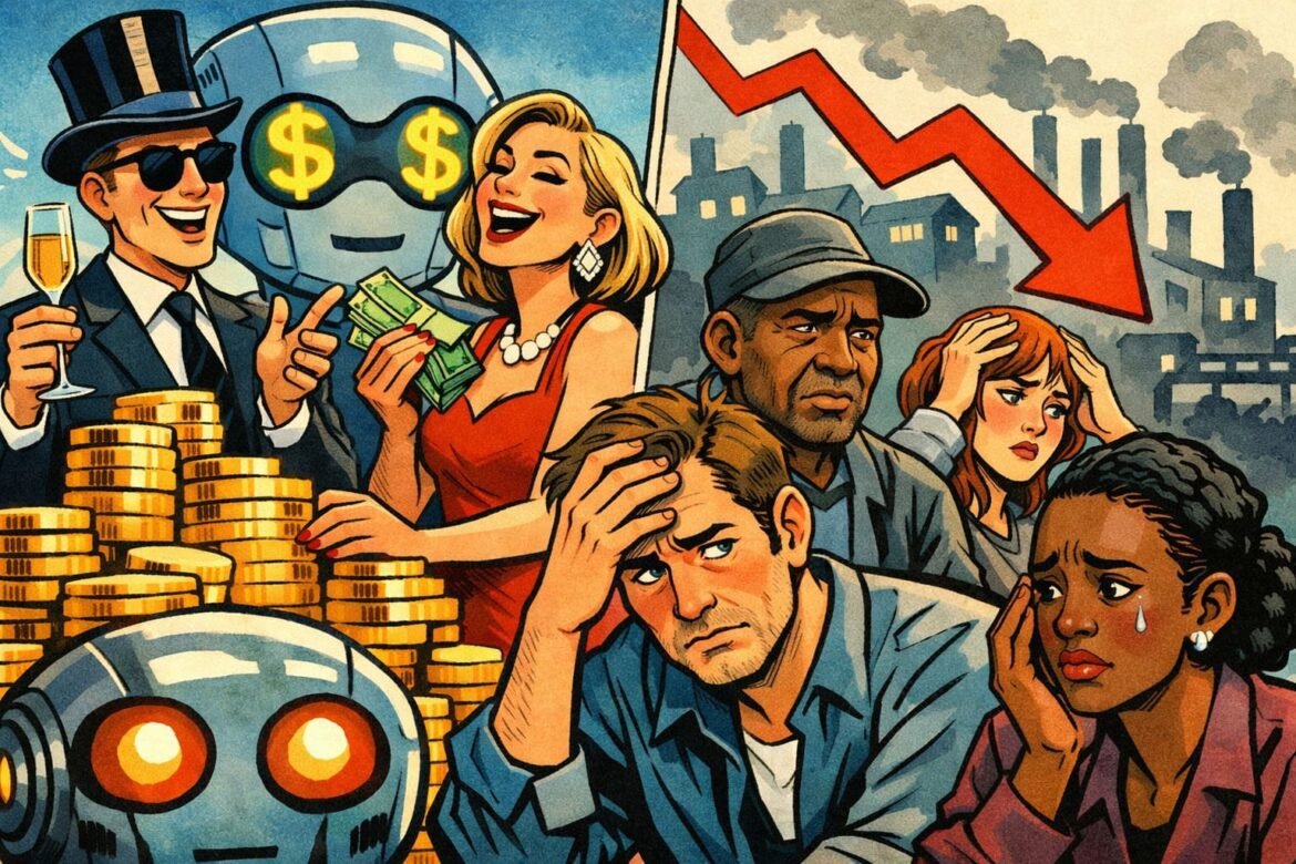 AI Wealth Surges Workers Absorb Pain