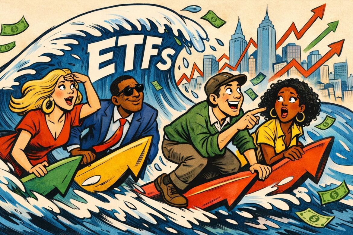 ETF Frenzy Rages Passive Power Swells