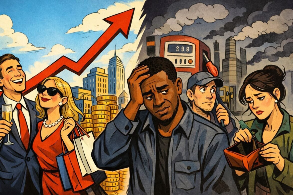 Growth Numbers Rise Everyday Life Sours