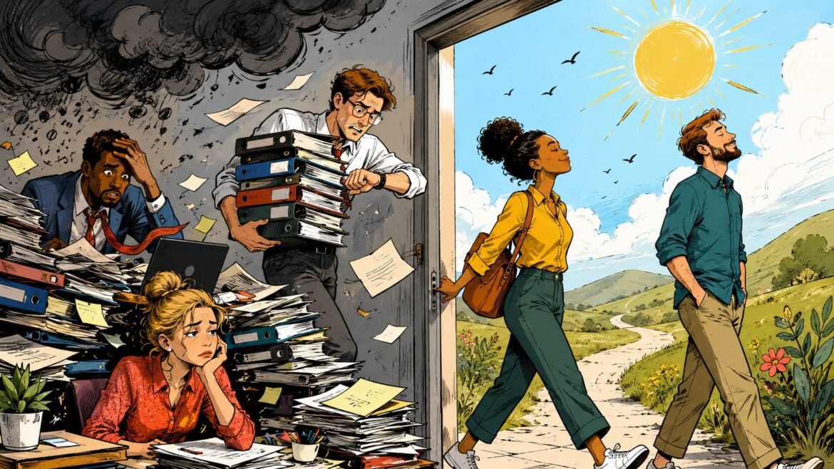 Letting Go Wins Escape Workplace Stress
