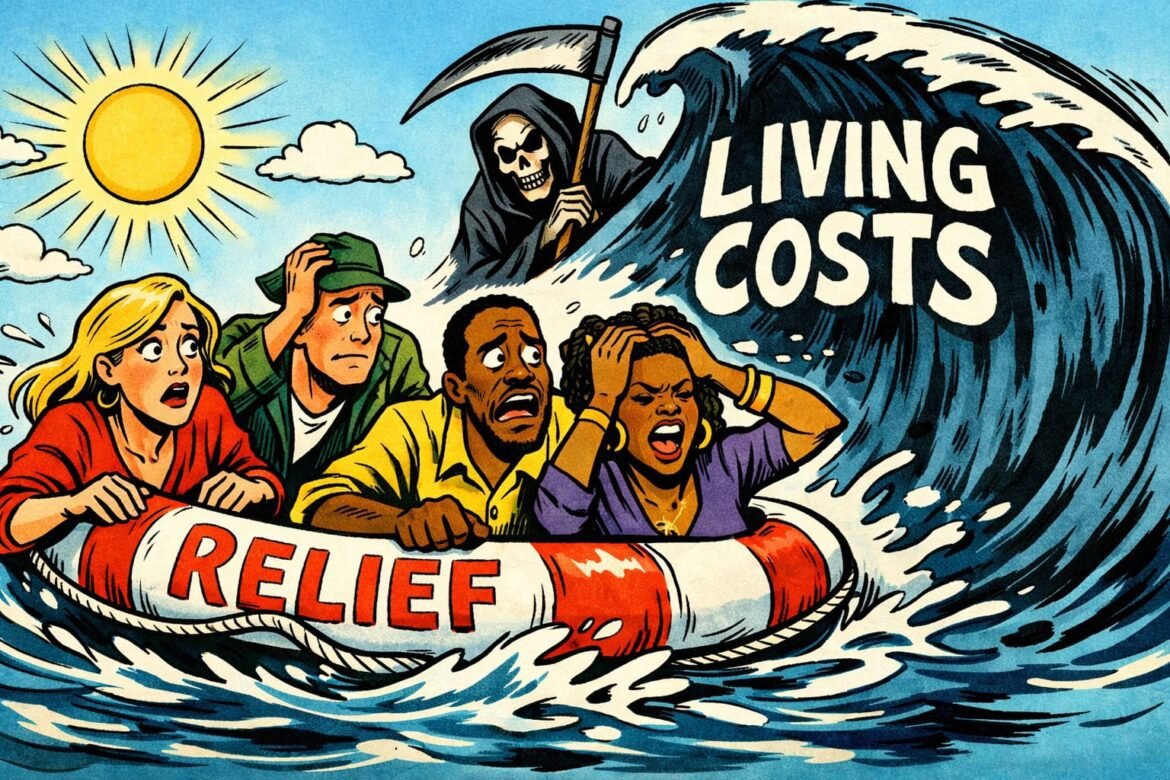 Living Costs Linger Relief Dies Quickly