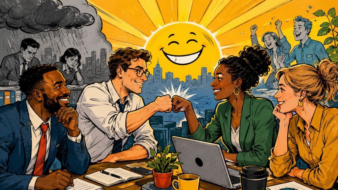 Positive Thinking Pays Lift Workplace Morale