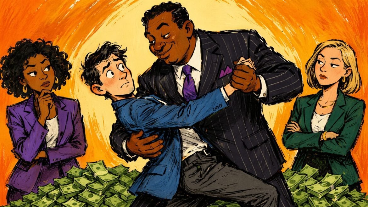 Venture Capital Grip Entrepreneurs Dance Power