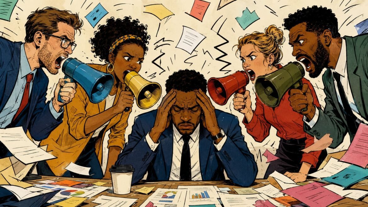 Organizational Noise Leaders Lose Signal